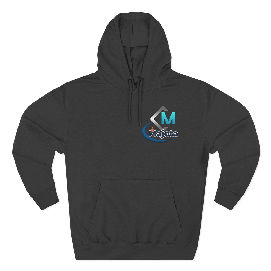 Majota Logo Hoodie – Lightweight White Fleece Pullover