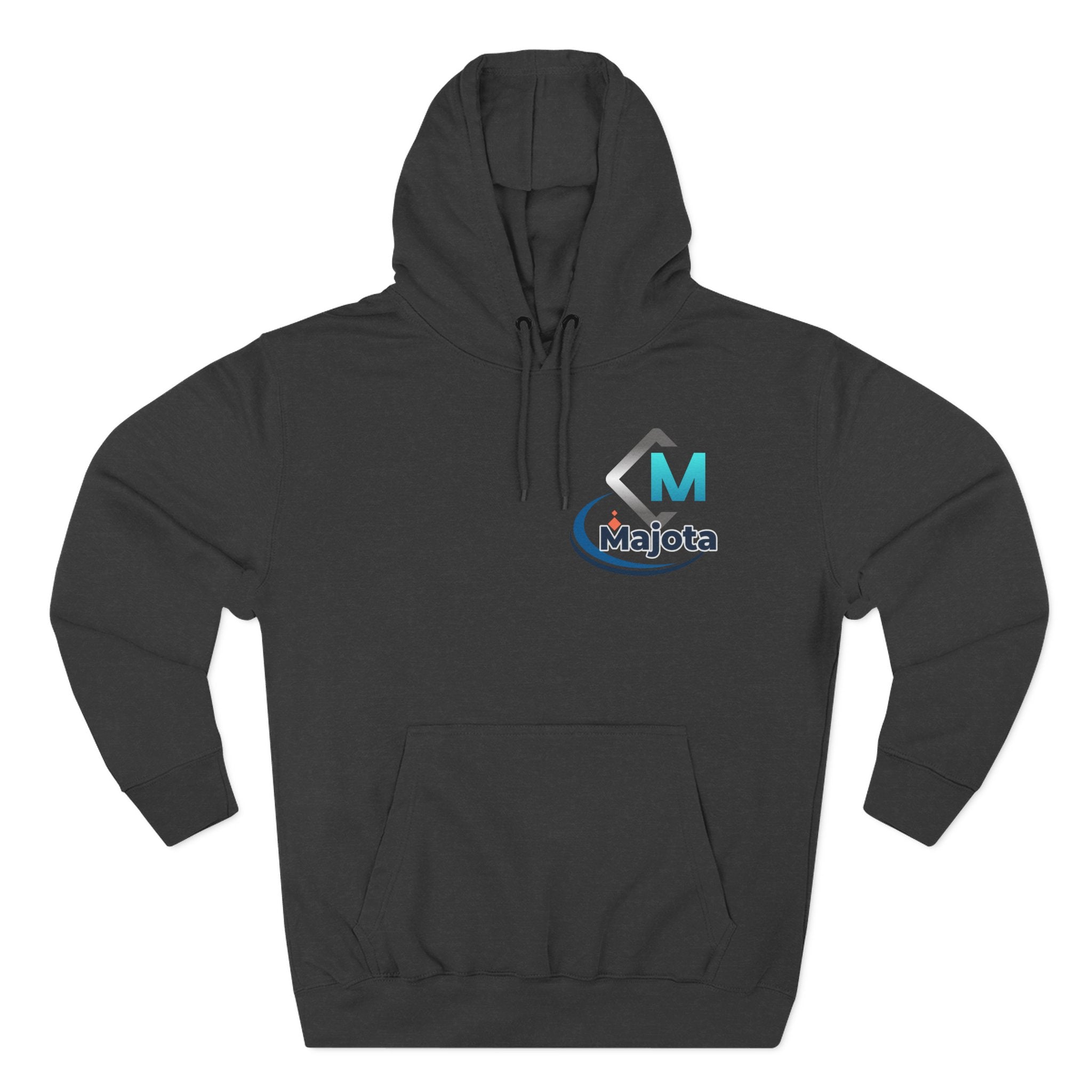 Majota Logo Hoodie – Lightweight White Fleece Pullover