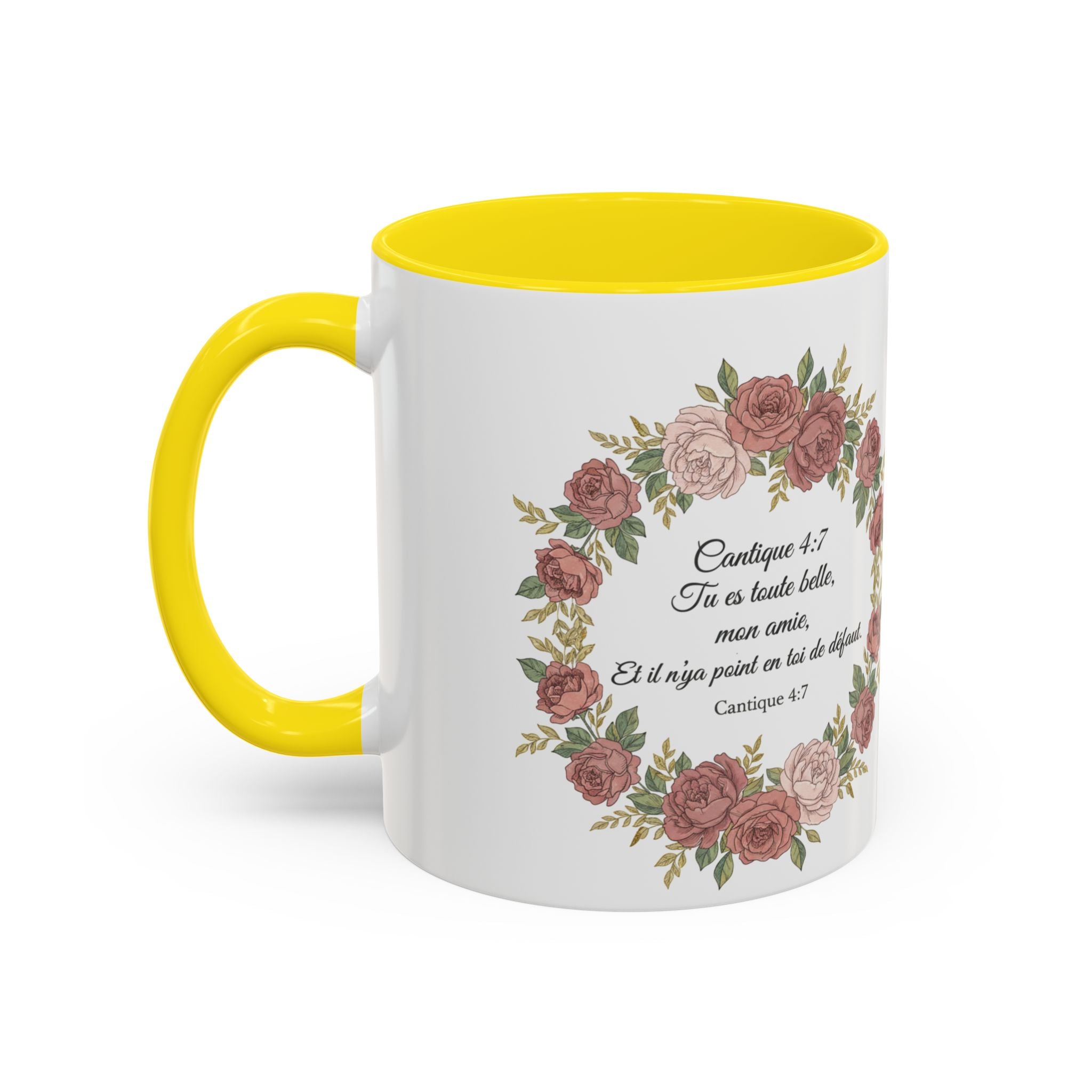 Majota Logo Accent Coffee Mug — Personalized Floral Accent 11/15oz
