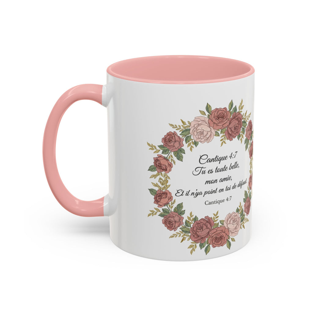 Majota Logo Accent Coffee Mug — Personalized Floral Accent 11/15oz