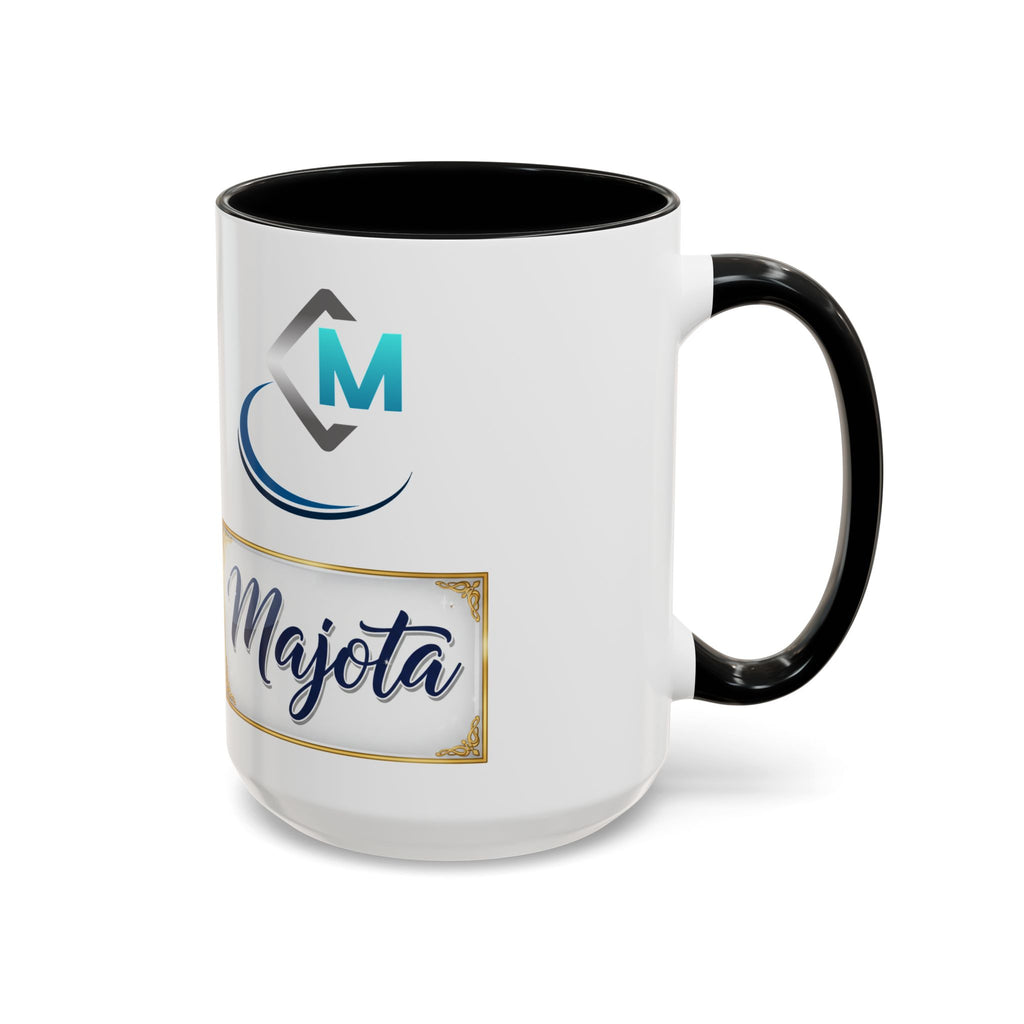 Majota Logo Accent Coffee Mug — Personalized Floral Accent 11/15oz