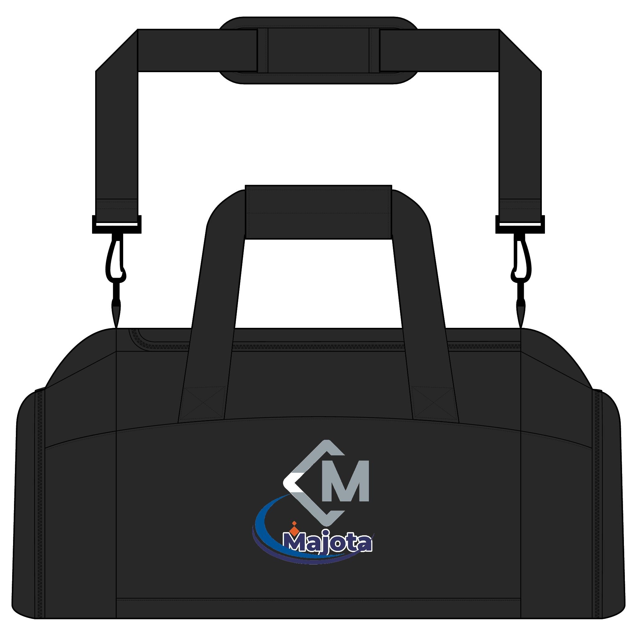 Monogram CM Wave Logo Gym Bag | Personalized Duffle with Strap