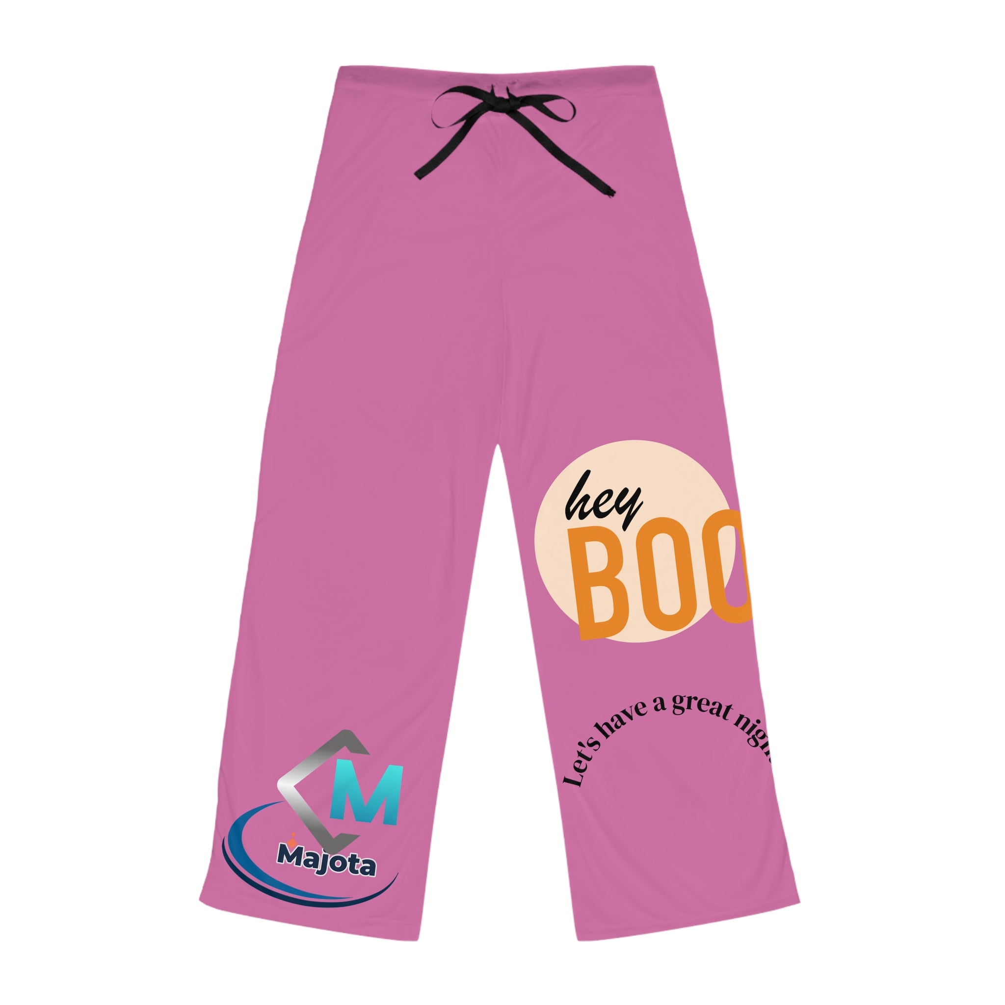 Hey Boo Pink Pajama Pants — Women's Cozy Lounge Sleepwear