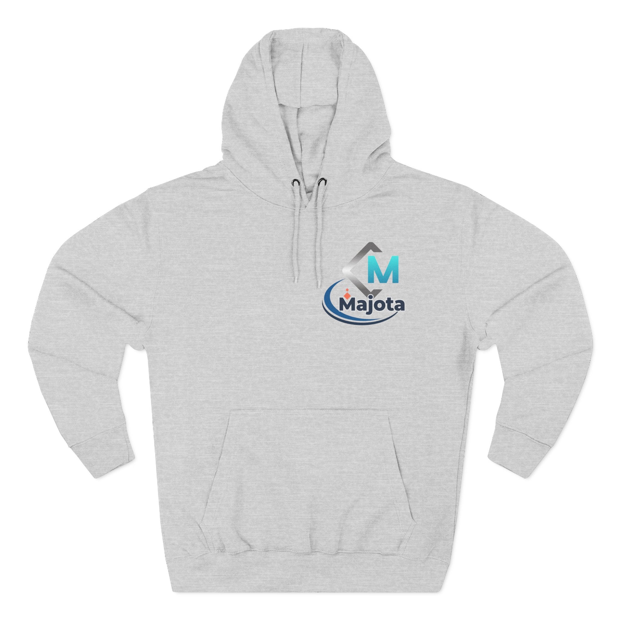 Majota Logo Hoodie – Lightweight White Fleece Pullover