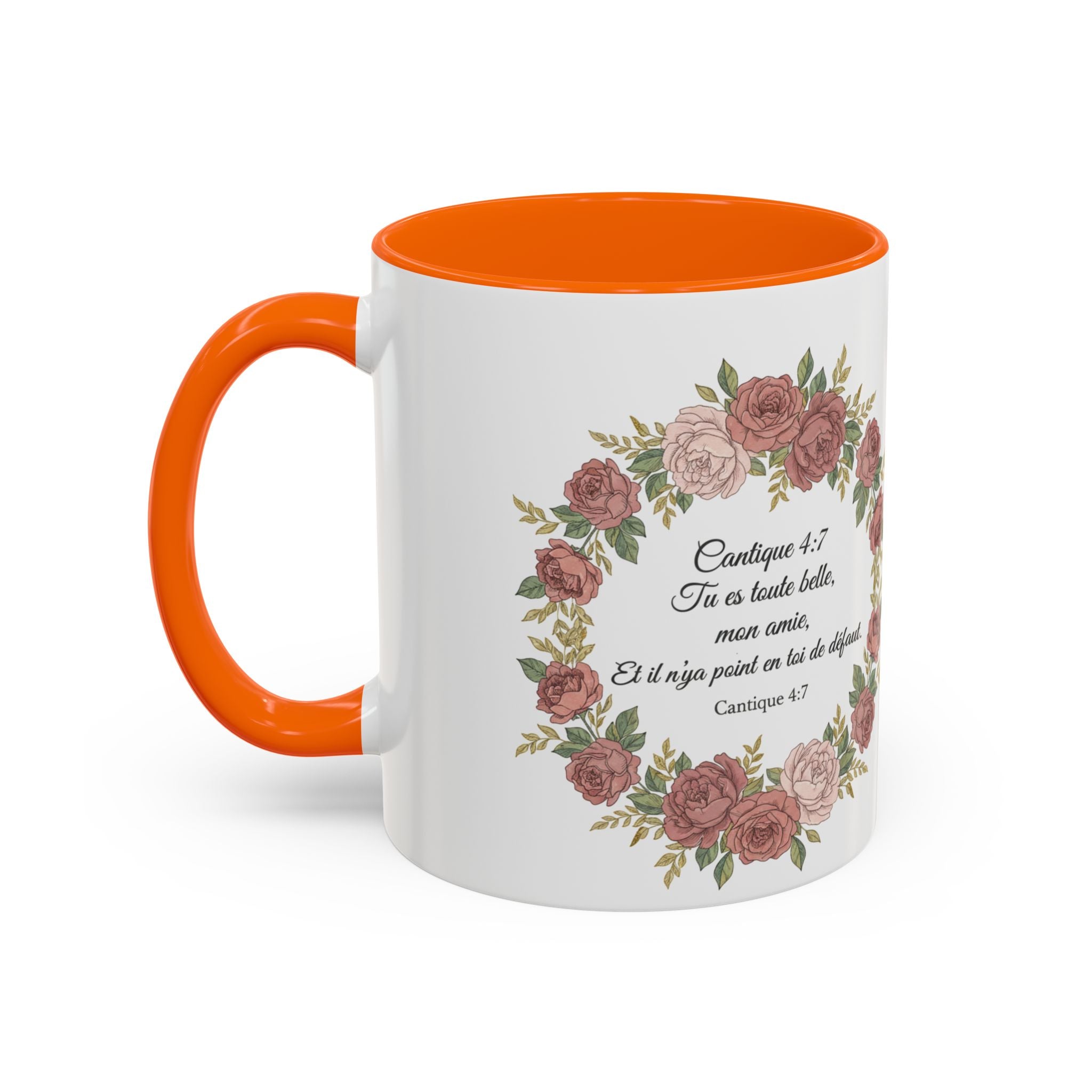 Majota Logo Accent Coffee Mug — Personalized Floral Accent 11/15oz