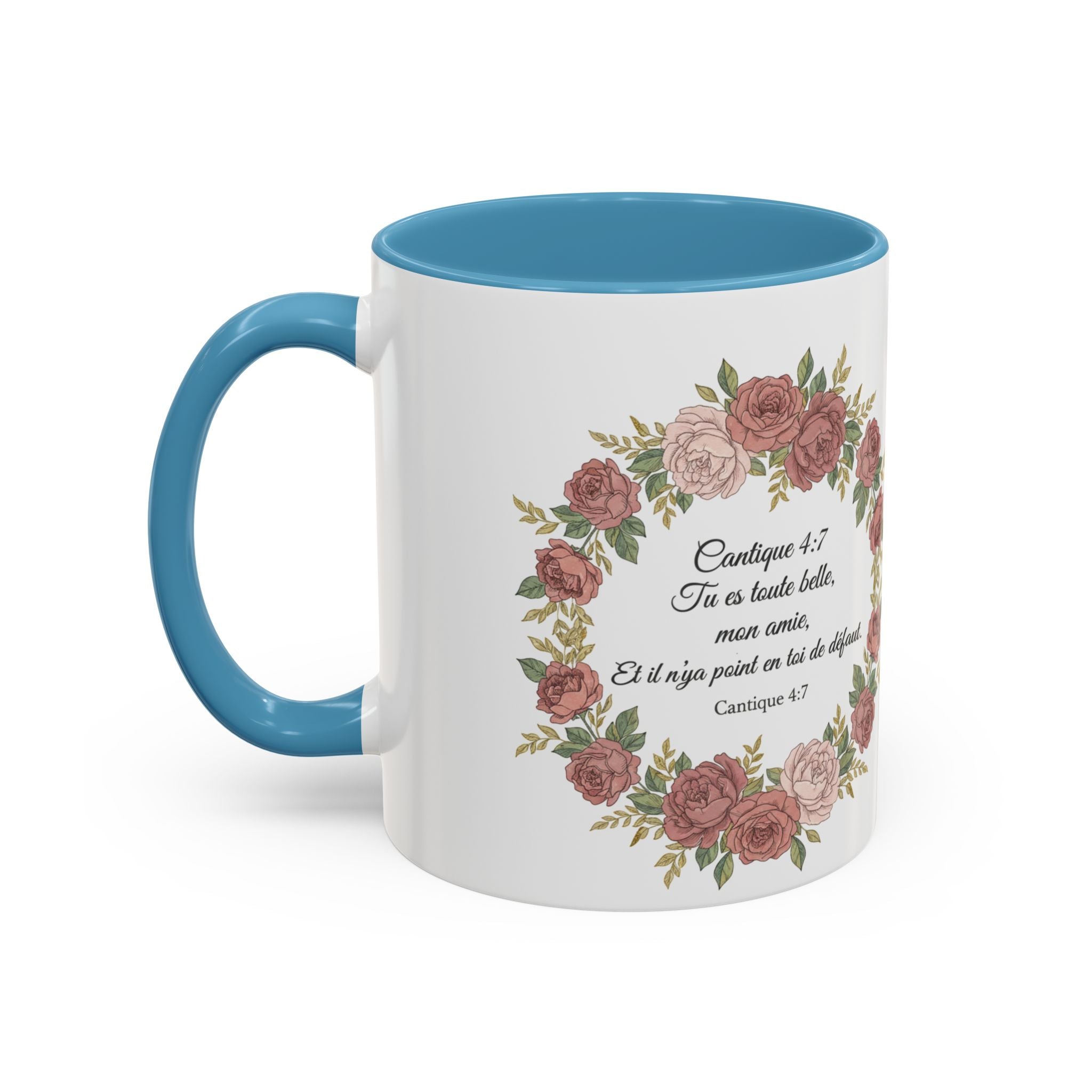 Majota Logo Accent Coffee Mug — Personalized Floral Accent 11/15oz