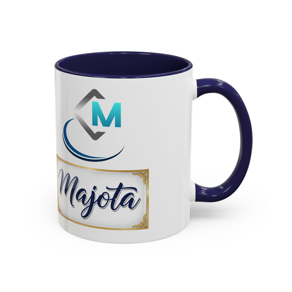 Majota Logo Accent Coffee Mug — Personalized Floral Accent 11/15oz