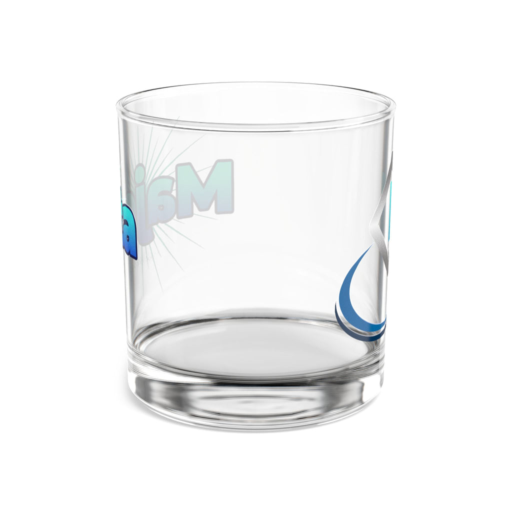 Majestic M Monogram 10oz Rocks Glass — Personalized Logo Whiskey Tumbler