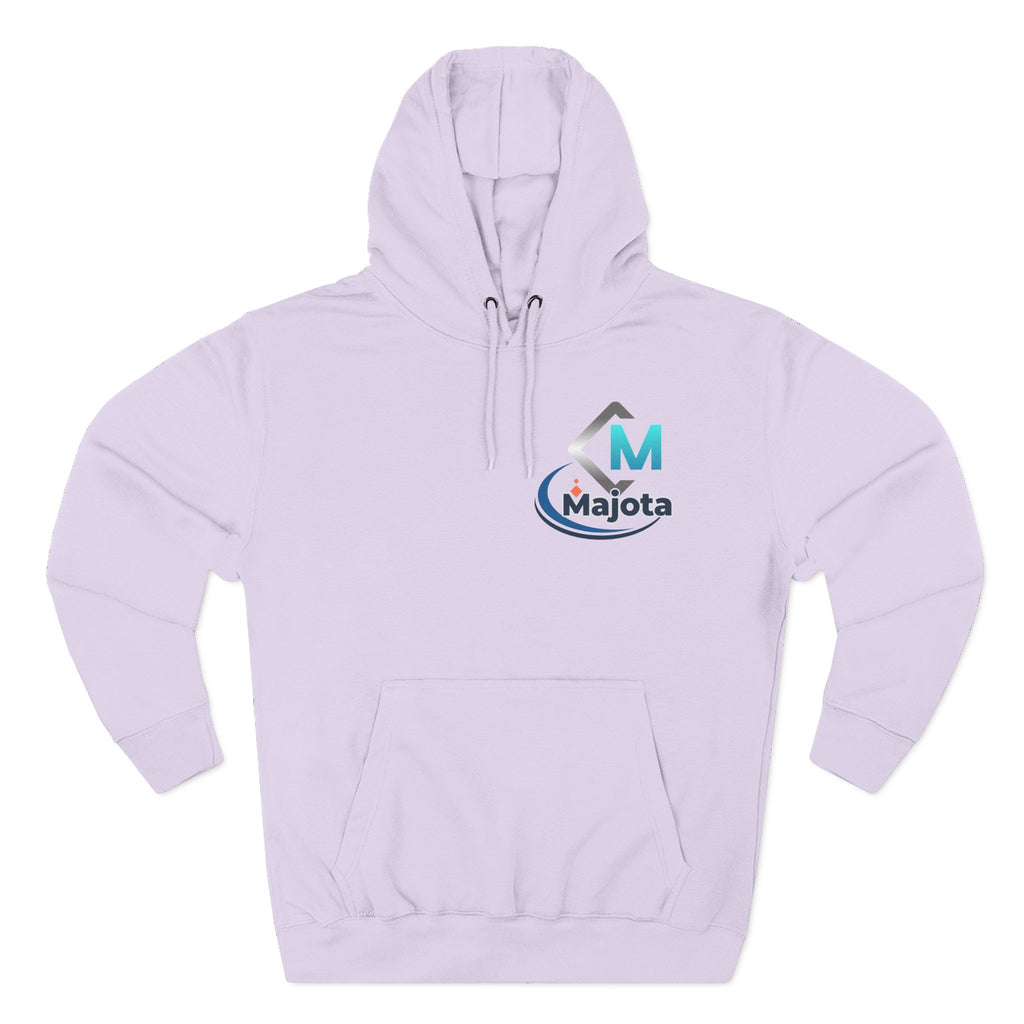 Majota Logo Hoodie – Lightweight White Fleece Pullover