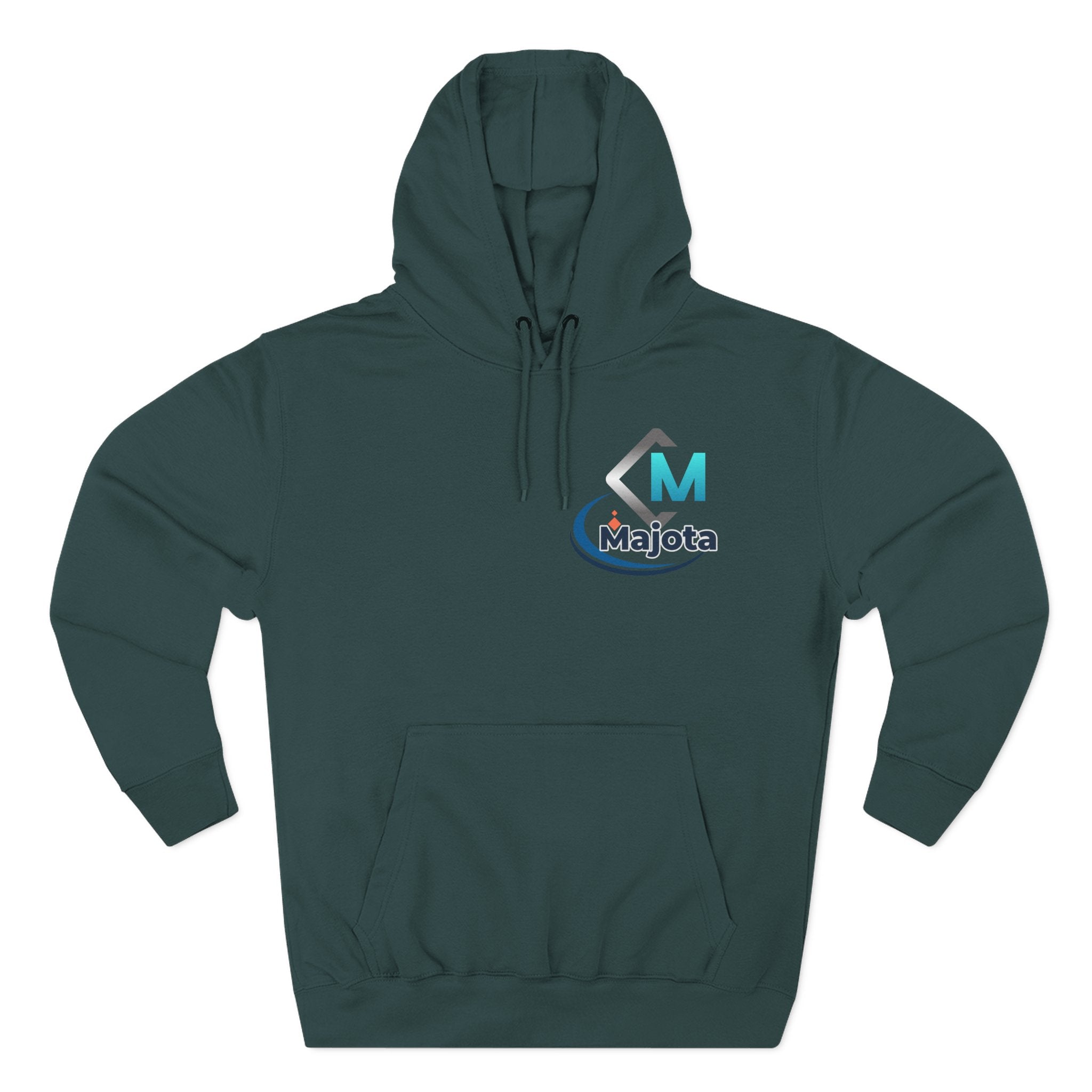 Majota Logo Hoodie – Lightweight White Fleece Pullover