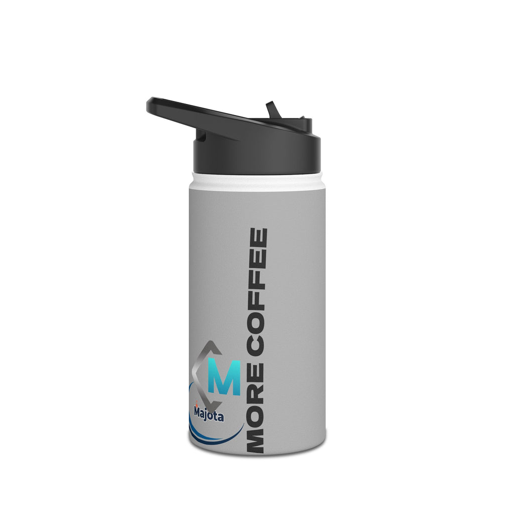 MORE COFFEE Stainless Steel Water Bottle — Insulated Travel Bottle for Coffee Lovers
