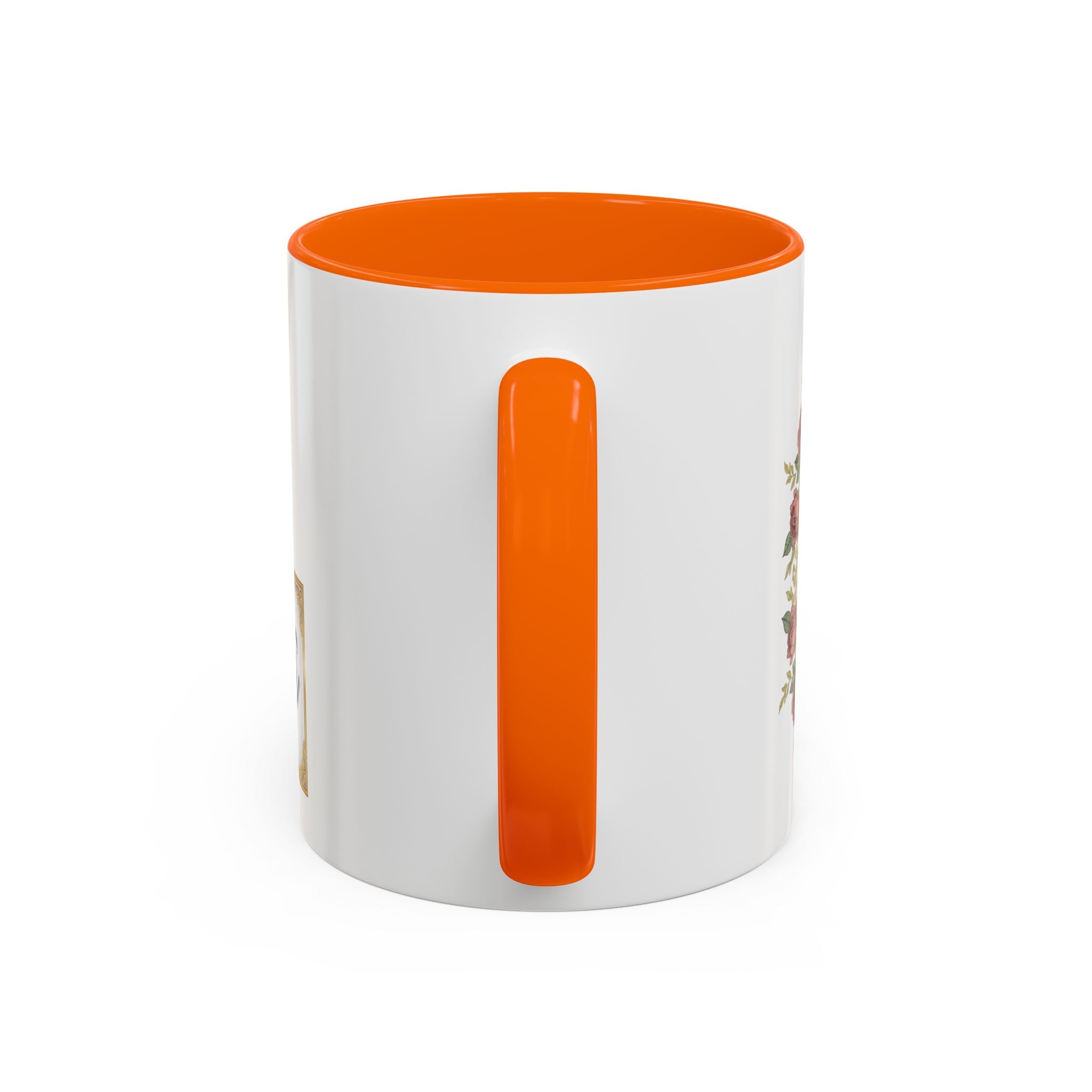 Majota Logo Accent Coffee Mug — Personalized Floral Accent 11/15oz