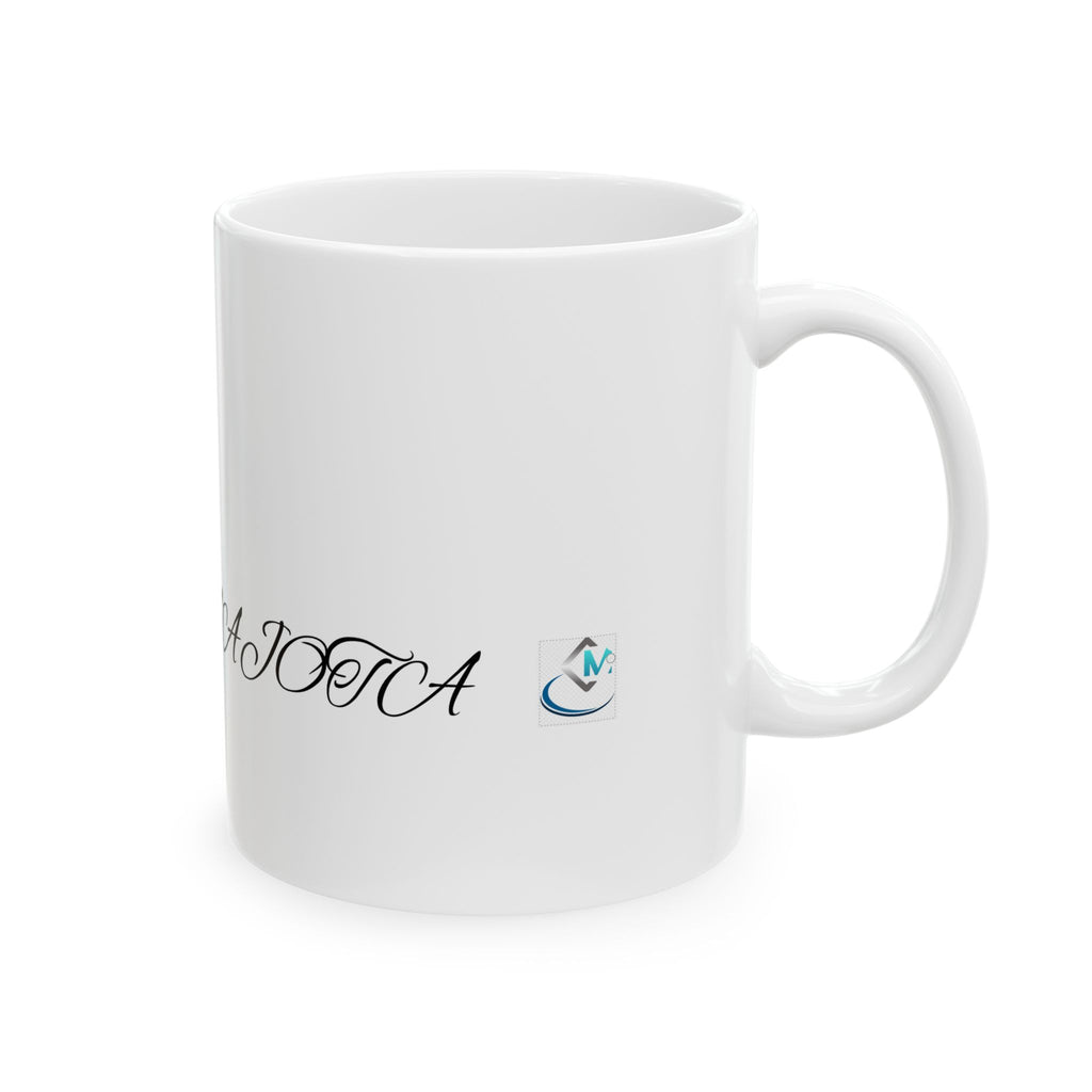 Inspirational Floral Wreath Ceramic Mug – Script Name Personalized 11oz/15oz