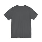 Majeta Script Frame Tee — "No Note, No Worry" White Short Sleeve T-Shirt