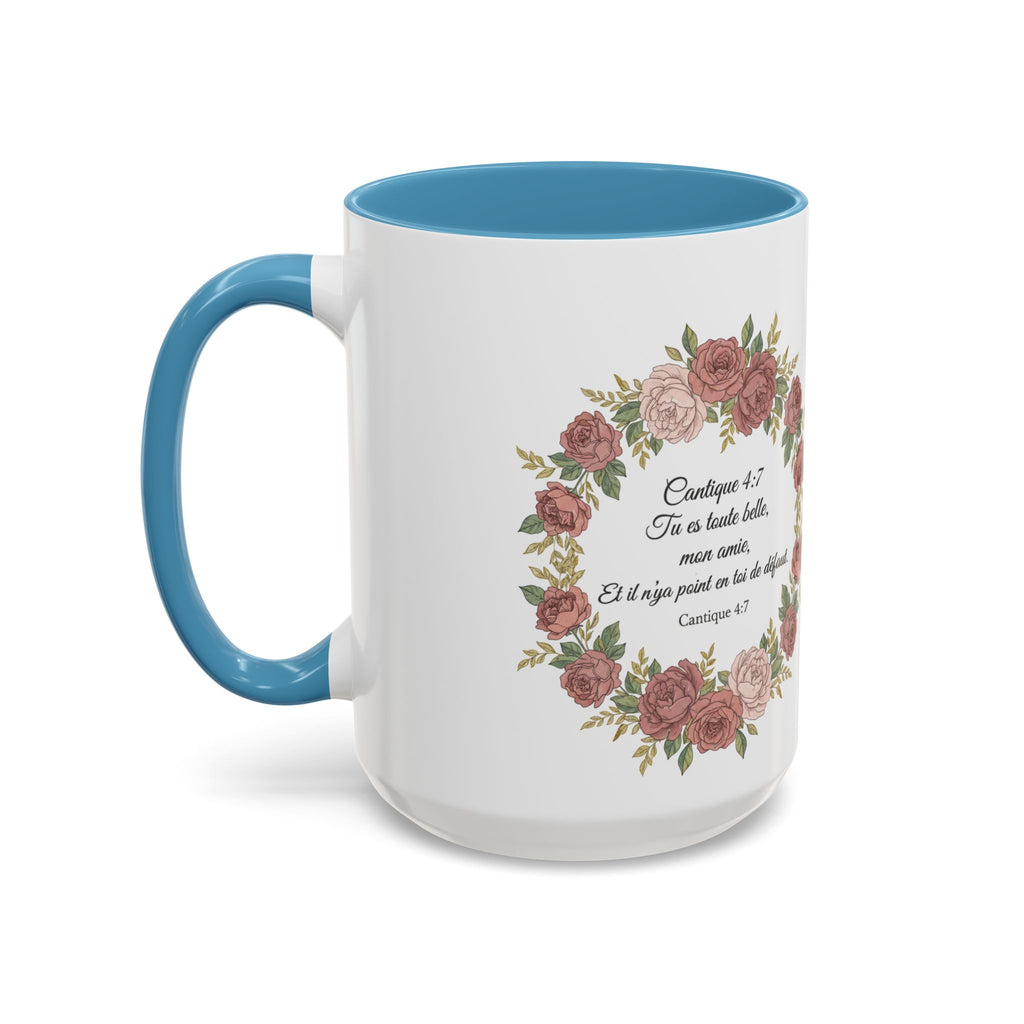 Majota Logo Accent Coffee Mug — Personalized Floral Accent 11/15oz