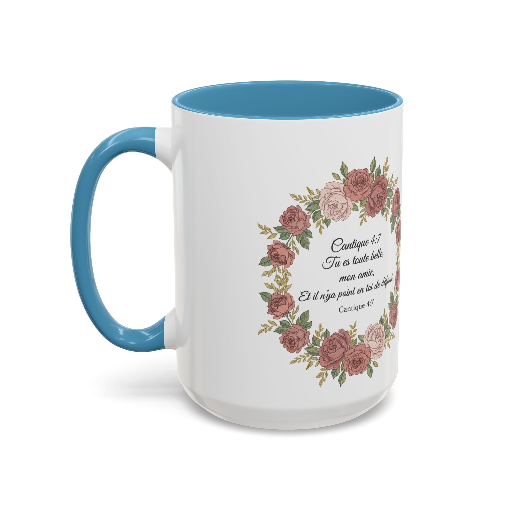 Majota Logo Accent Coffee Mug — Personalized Floral Accent 11/15oz