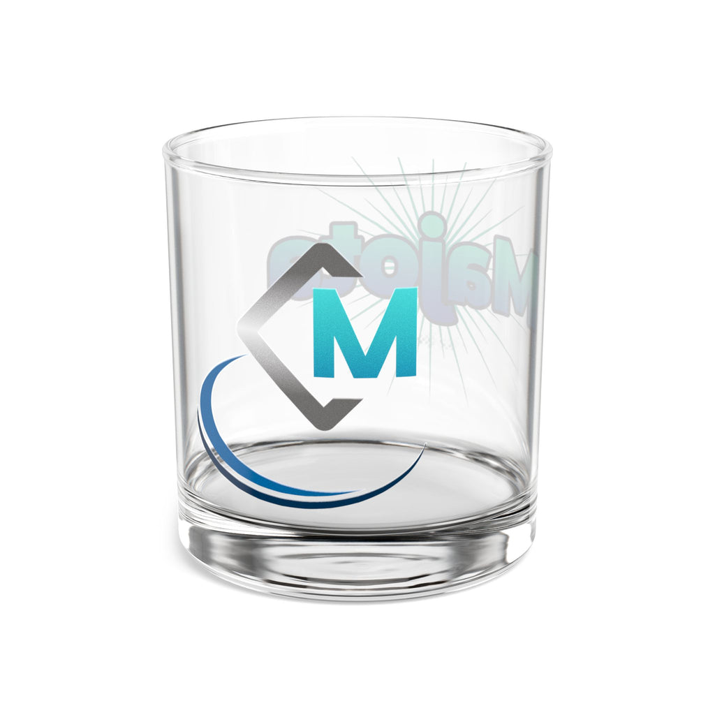Majestic M Logo 10oz Rocks Glass — Branded Whiskey Tumbler