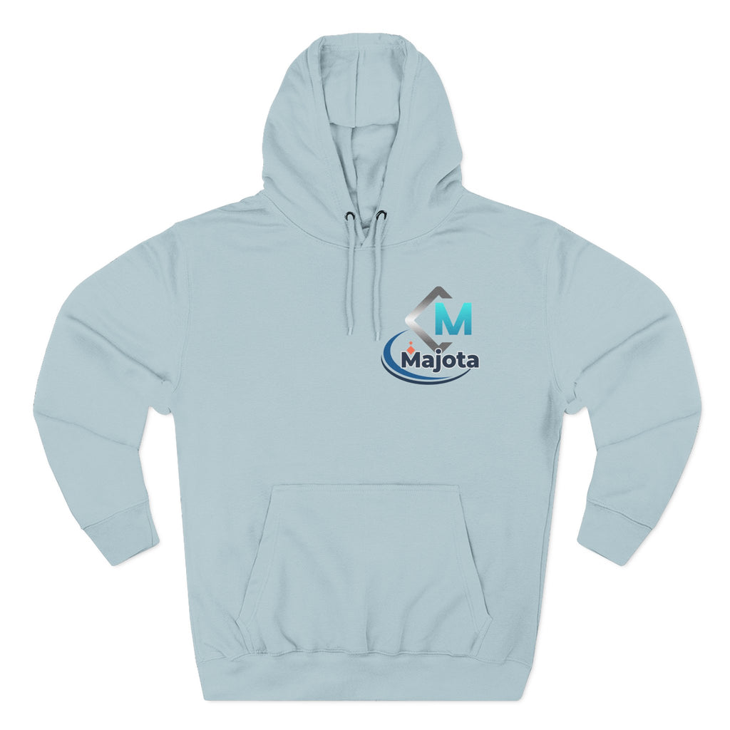 Majota Logo Hoodie – Lightweight White Fleece Pullover
