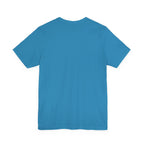 Majeta Script Frame Tee — "No Note, No Worry" White Short Sleeve T-Shirt