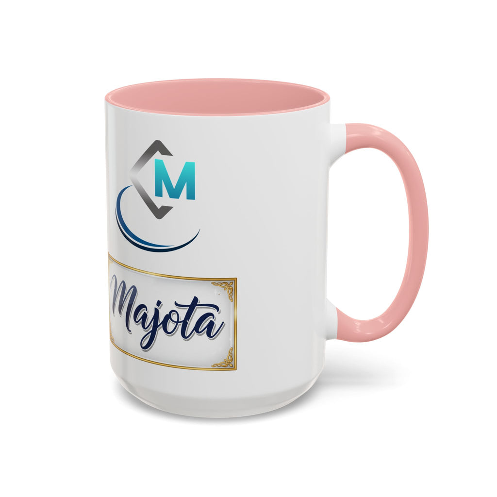 Majota Logo Accent Coffee Mug — Personalized Floral Accent 11/15oz