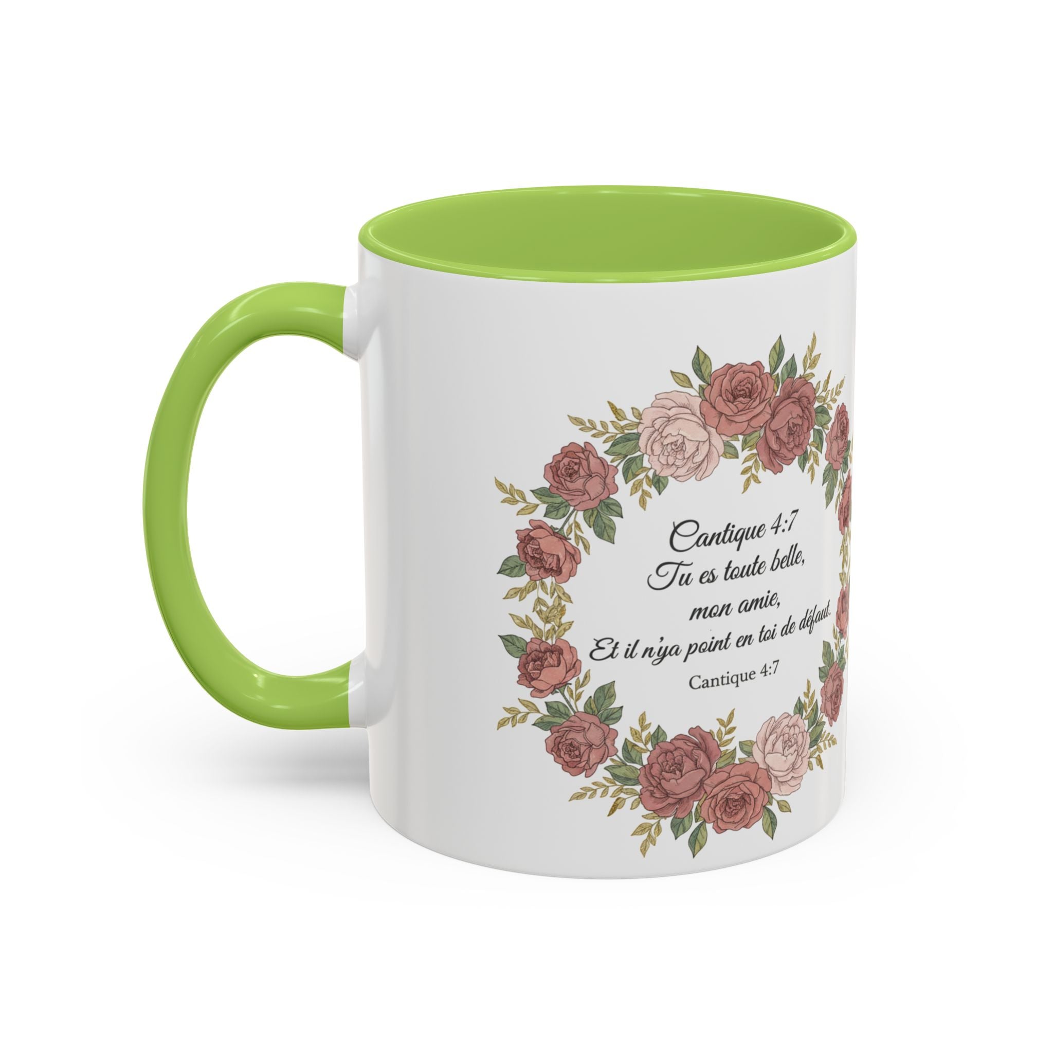 Majota Logo Accent Coffee Mug — Personalized Floral Accent 11/15oz