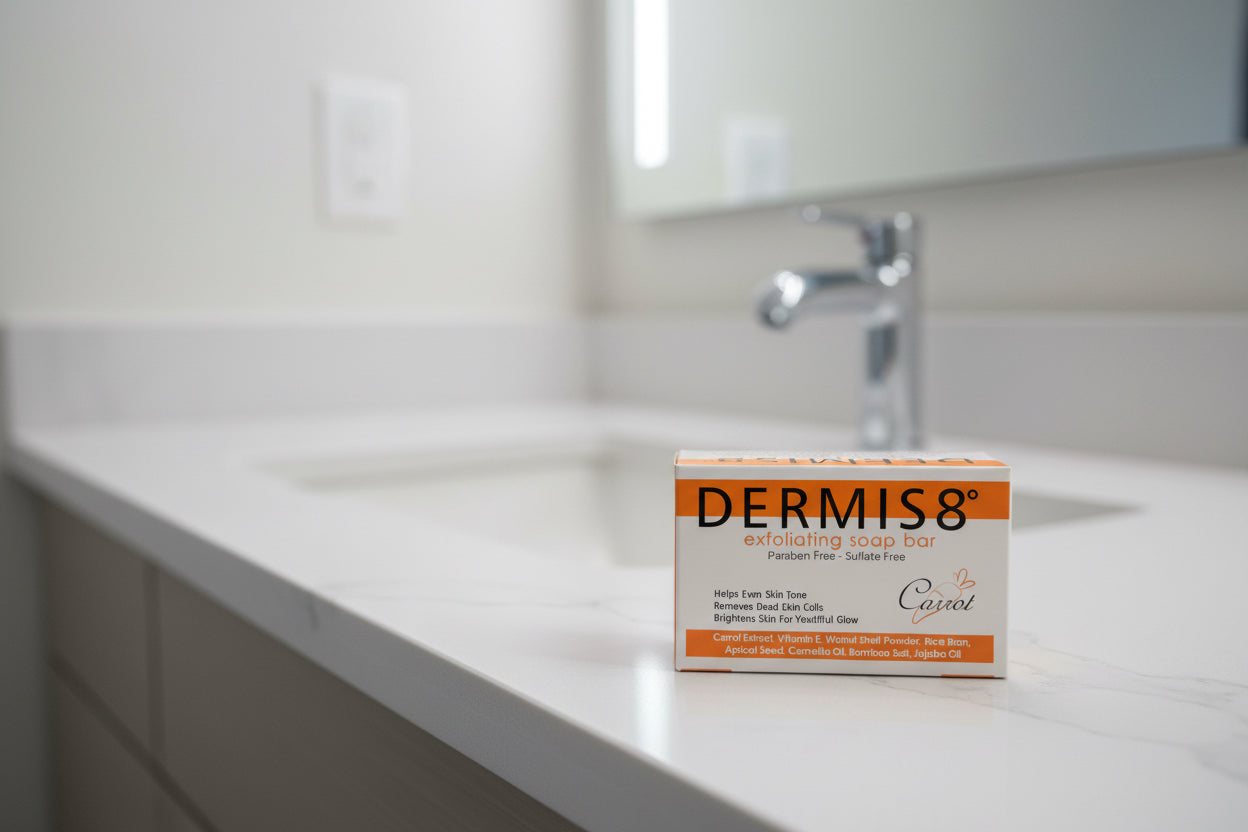 DERMIS8® exfoliating soap bar (Carrot)