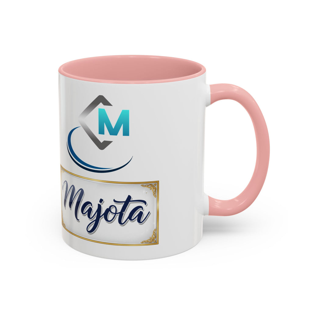Majota Logo Accent Coffee Mug — Personalized Floral Accent 11/15oz