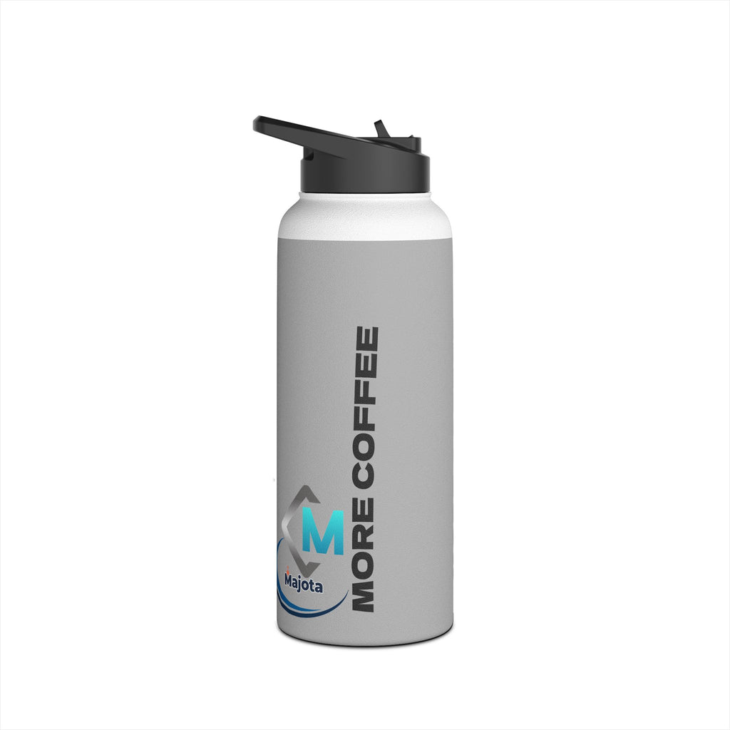 MORE COFFEE Stainless Steel Water Bottle — Insulated Travel Bottle for Coffee Lovers