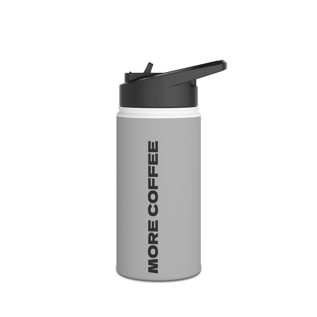 MORE COFFEE Stainless Steel Water Bottle — Insulated Travel Bottle for Coffee Lovers