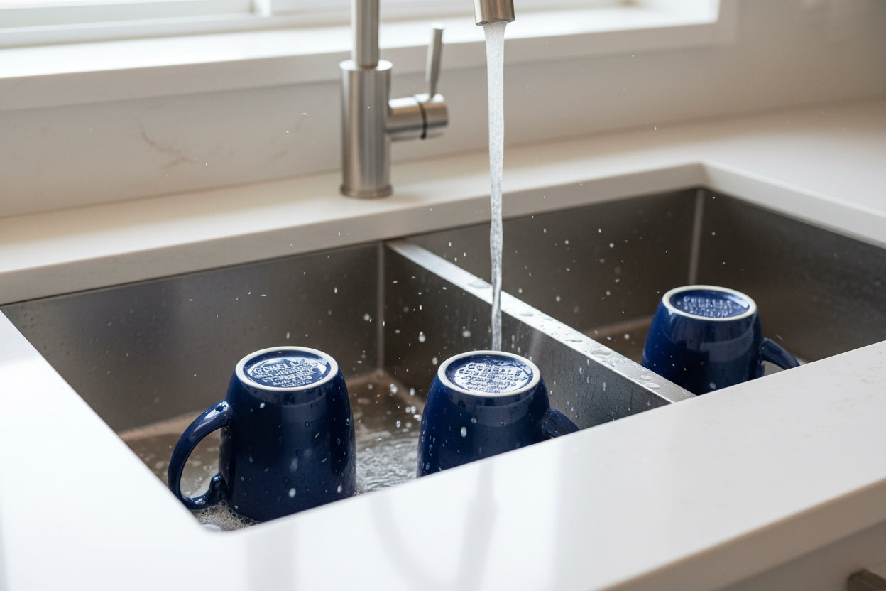 corelle coffee mugs Blue Set Of 4