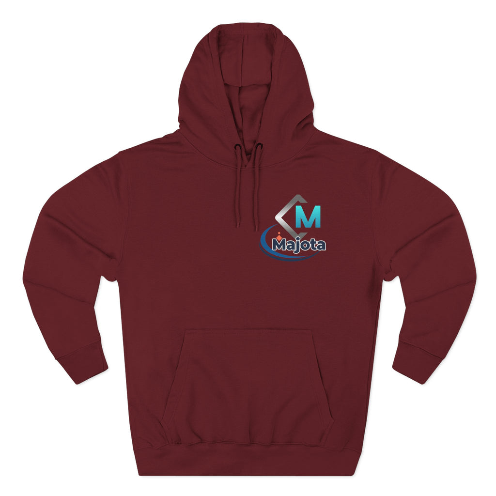 Majota Logo Hoodie – Lightweight White Fleece Pullover