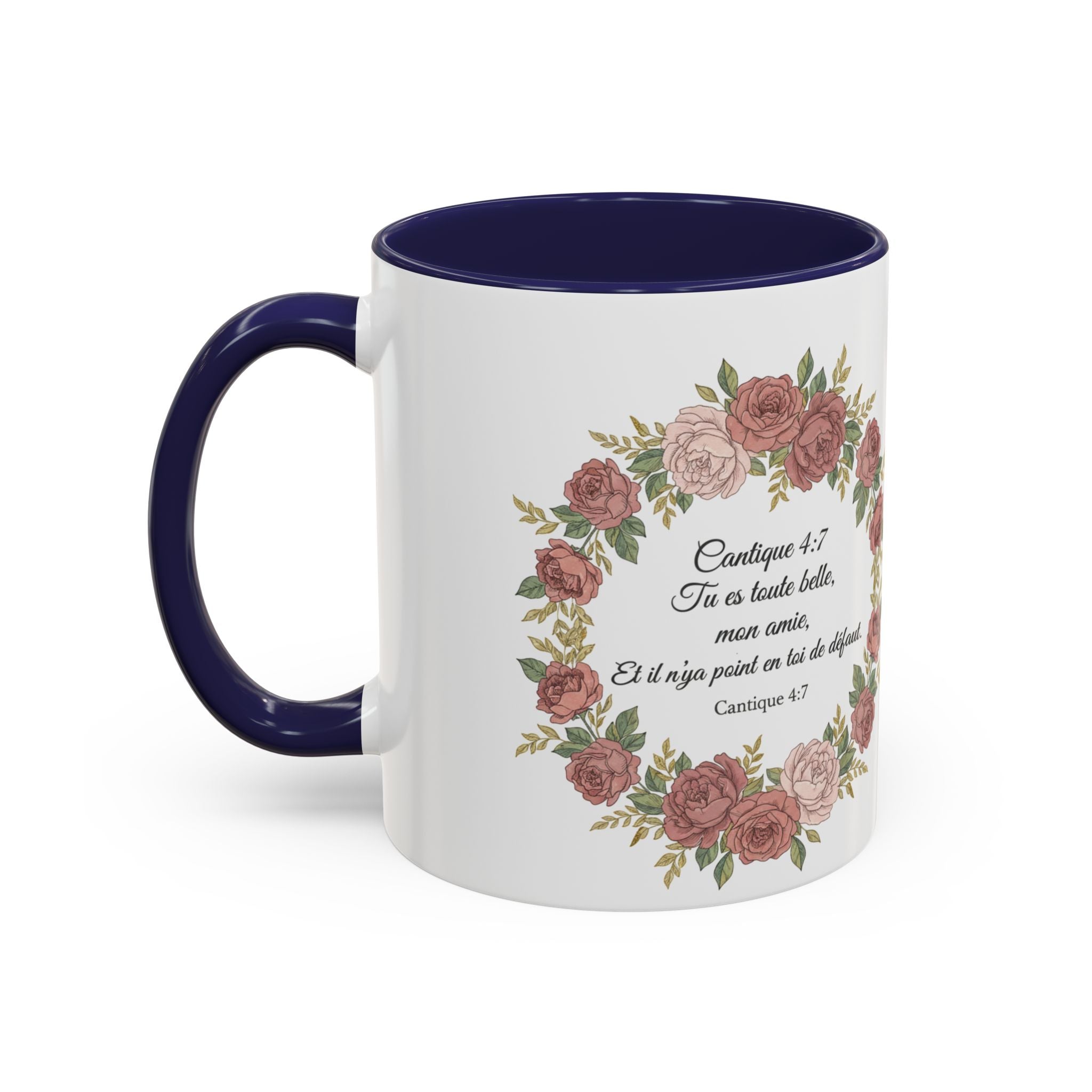 Majota Logo Accent Coffee Mug — Personalized Floral Accent 11/15oz