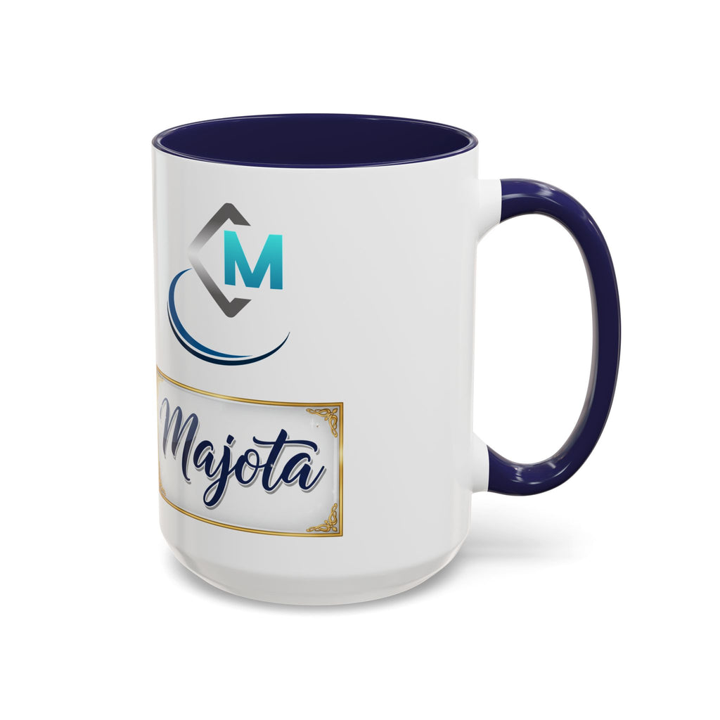 Majota Logo Accent Coffee Mug — Personalized Floral Accent 11/15oz