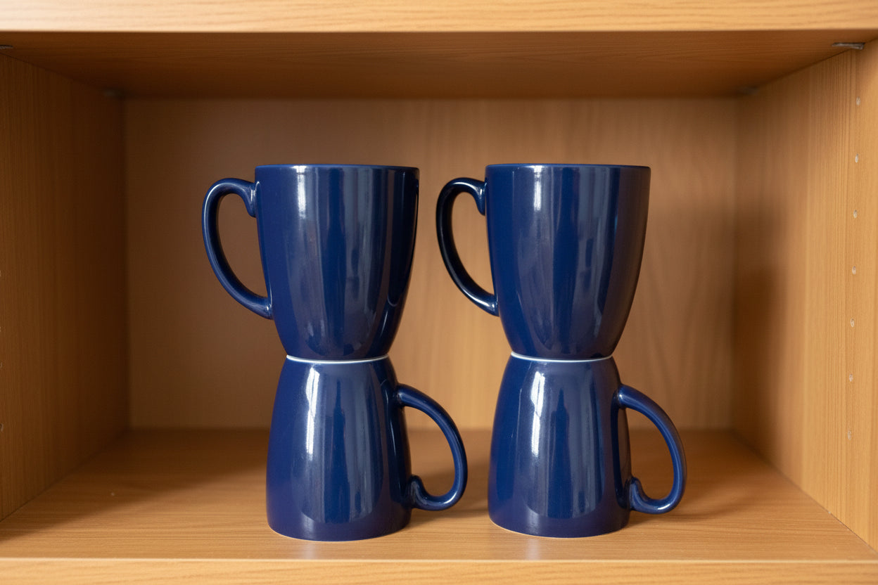 corelle coffee mugs Blue Set Of 4