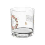 Floral Wreath 10oz Rocks Glass — Personalized 'Majota' Cocktail Tumbler