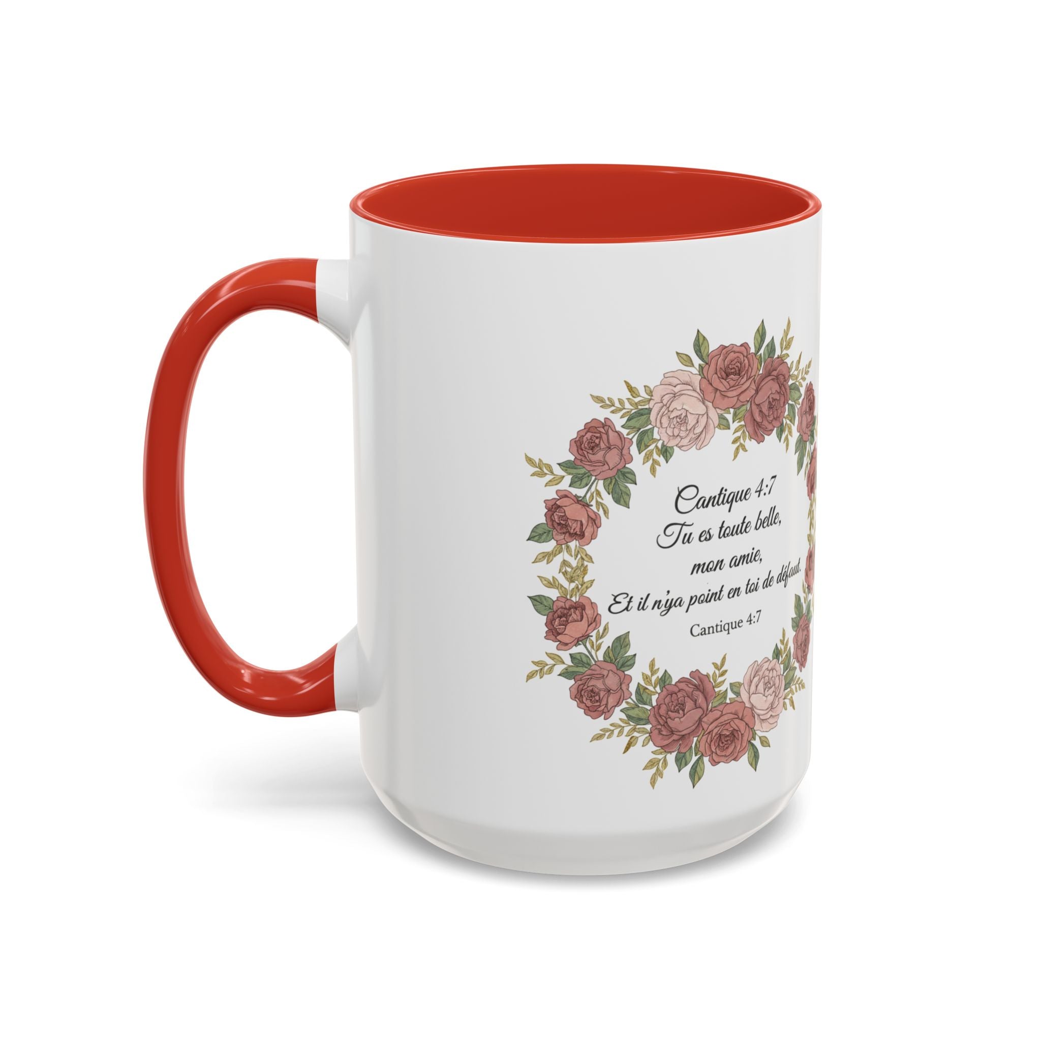 Majota Logo Accent Coffee Mug — Personalized Floral Accent 11/15oz