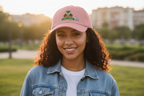 Women's Pigment-Dyed Cap with Fashion Undervisor (Embroidery)