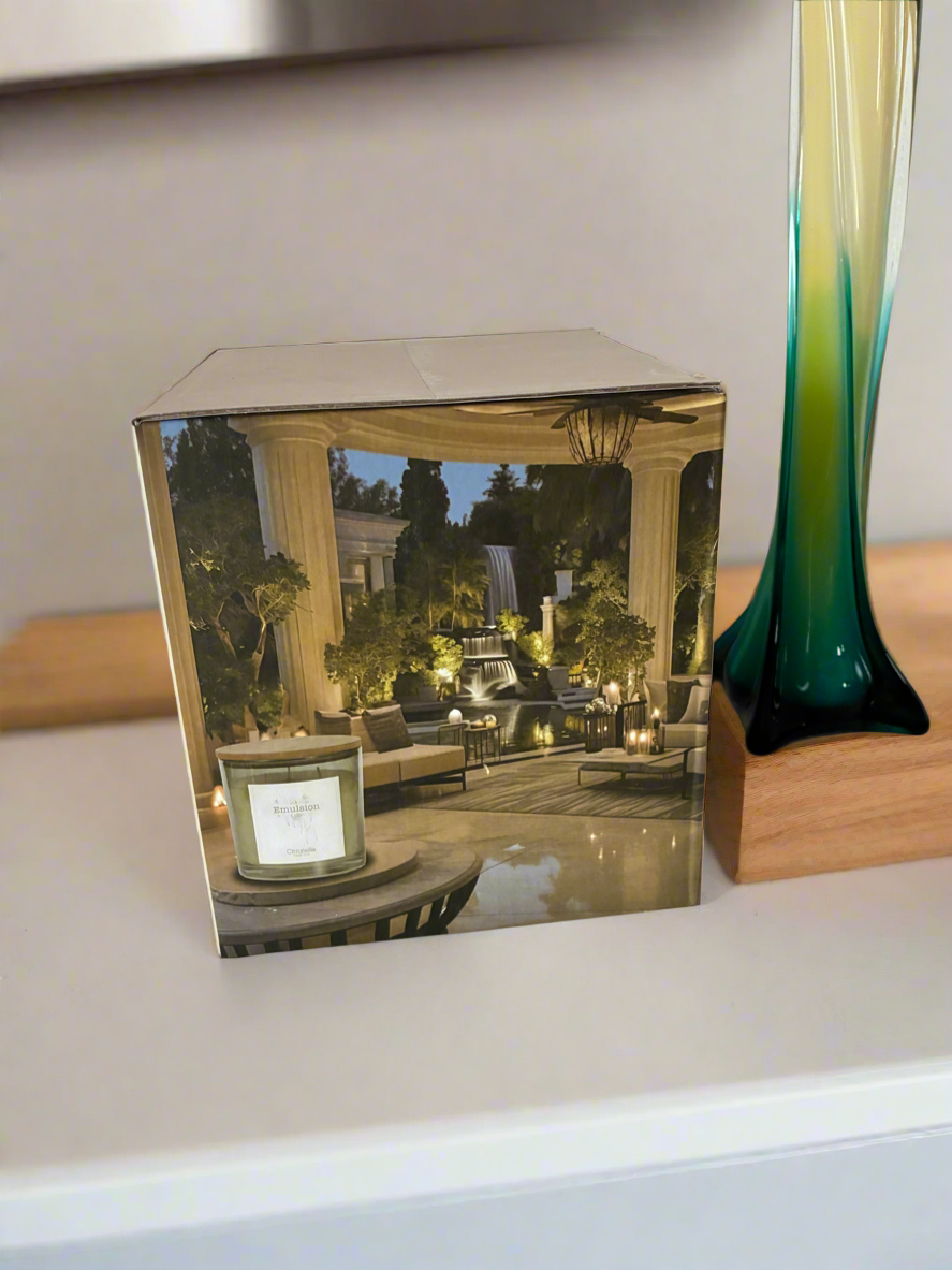 Emulsion citronella scented candle