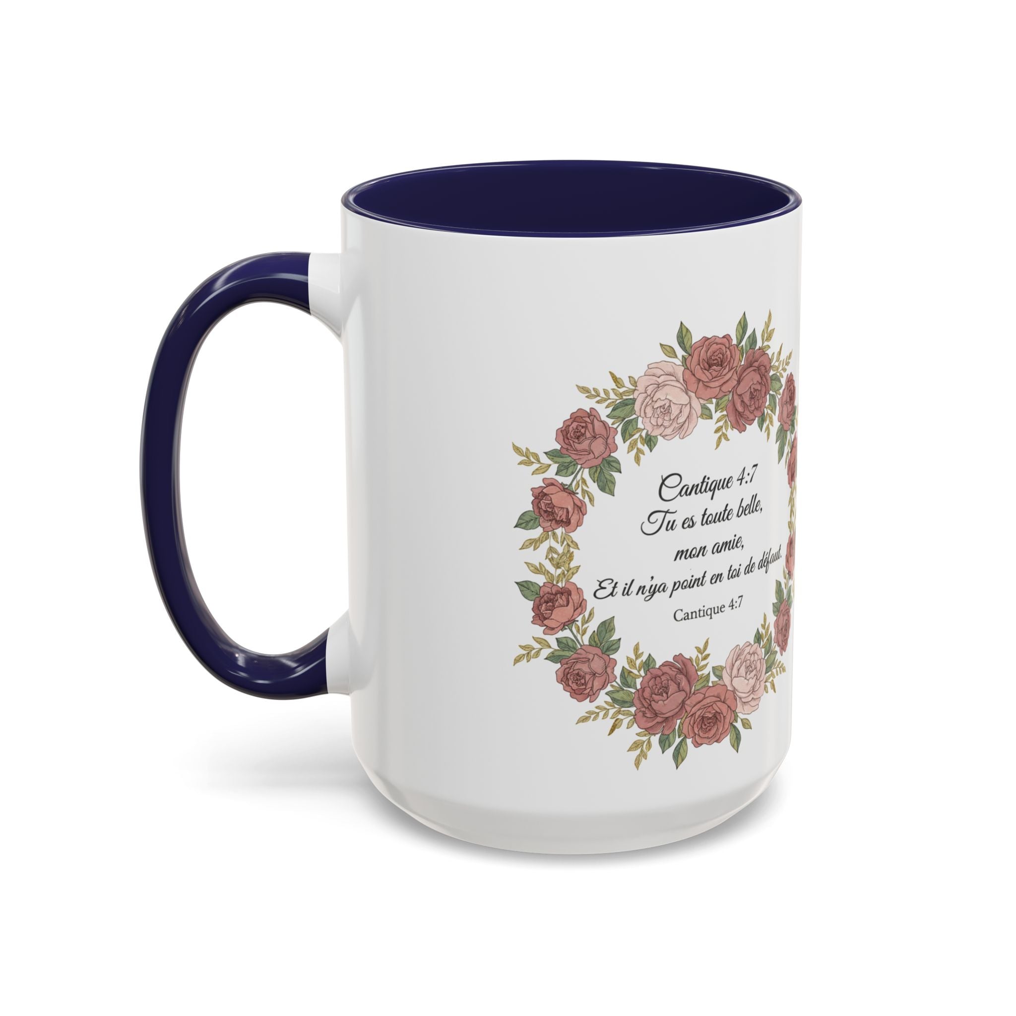 Majota Logo Accent Coffee Mug — Personalized Floral Accent 11/15oz
