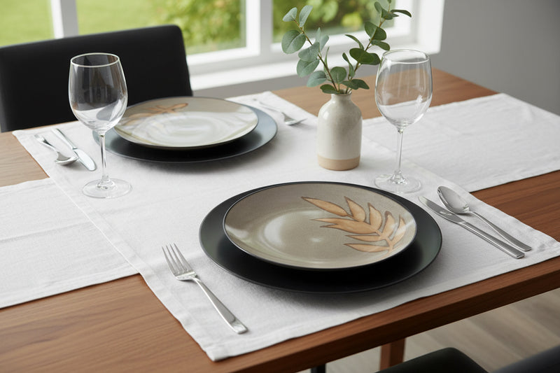 Home Trends Island Leaf Dinner Plates 11 1/4” (set of 2)