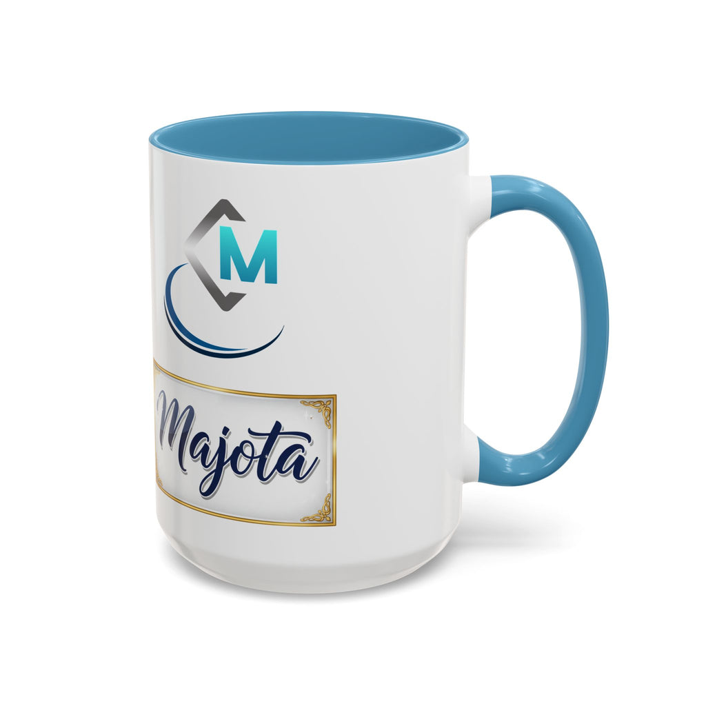 Majota Logo Accent Coffee Mug — Personalized Floral Accent 11/15oz