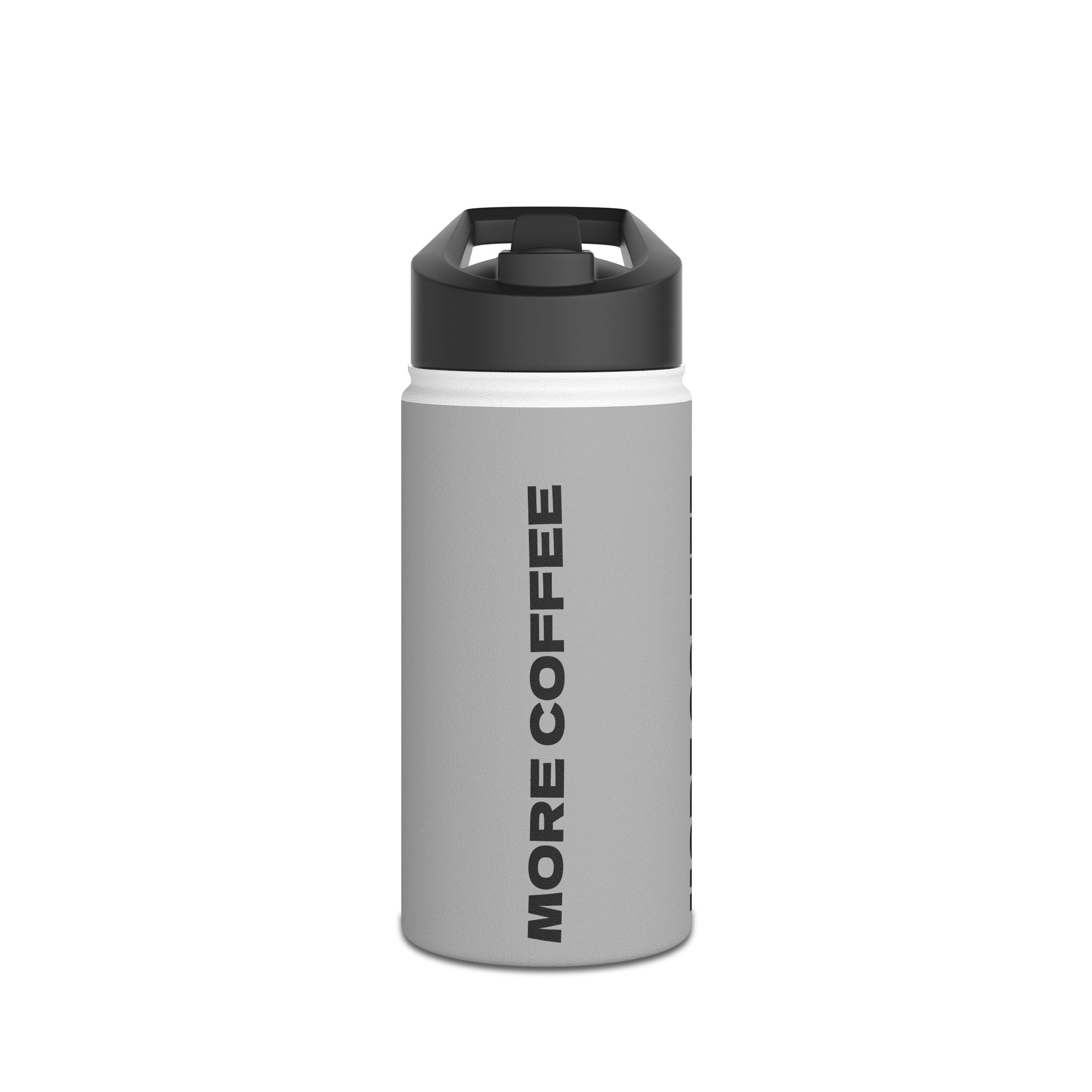 MORE COFFEE Stainless Steel Water Bottle — Insulated Travel Bottle for Coffee Lovers