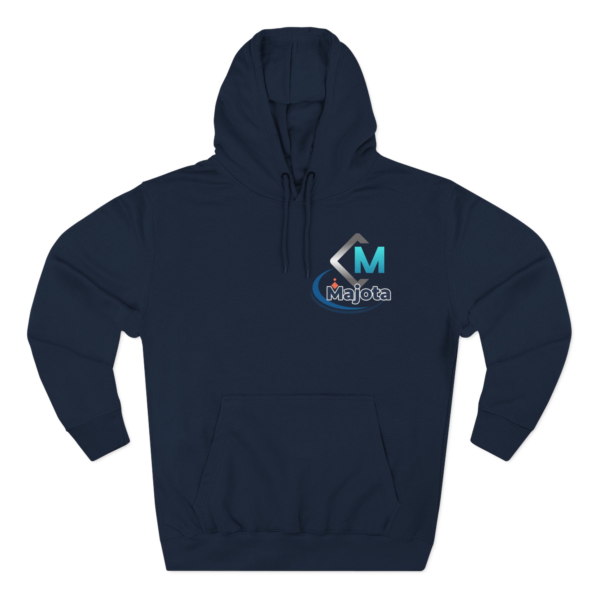 Majota Logo Hoodie – Lightweight White Fleece Pullover