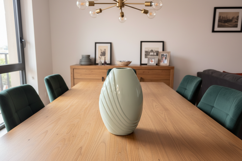Sculpted Wave Ceramic Vase