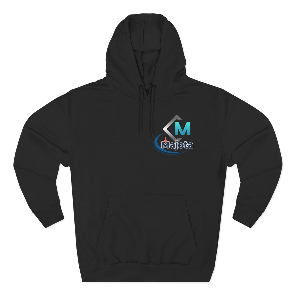 Majota Logo Hoodie – Lightweight White Fleece Pullover