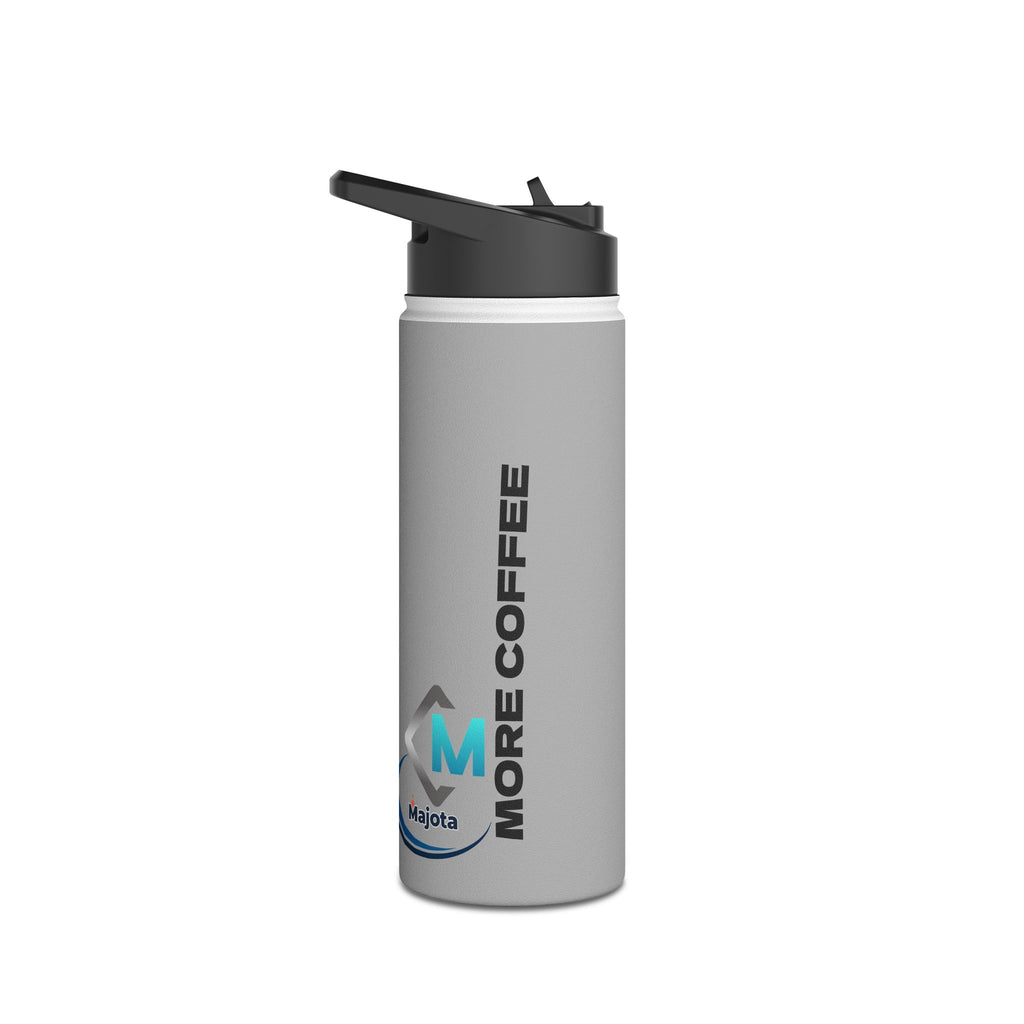 MORE COFFEE Stainless Steel Water Bottle — Insulated Travel Bottle for Coffee Lovers