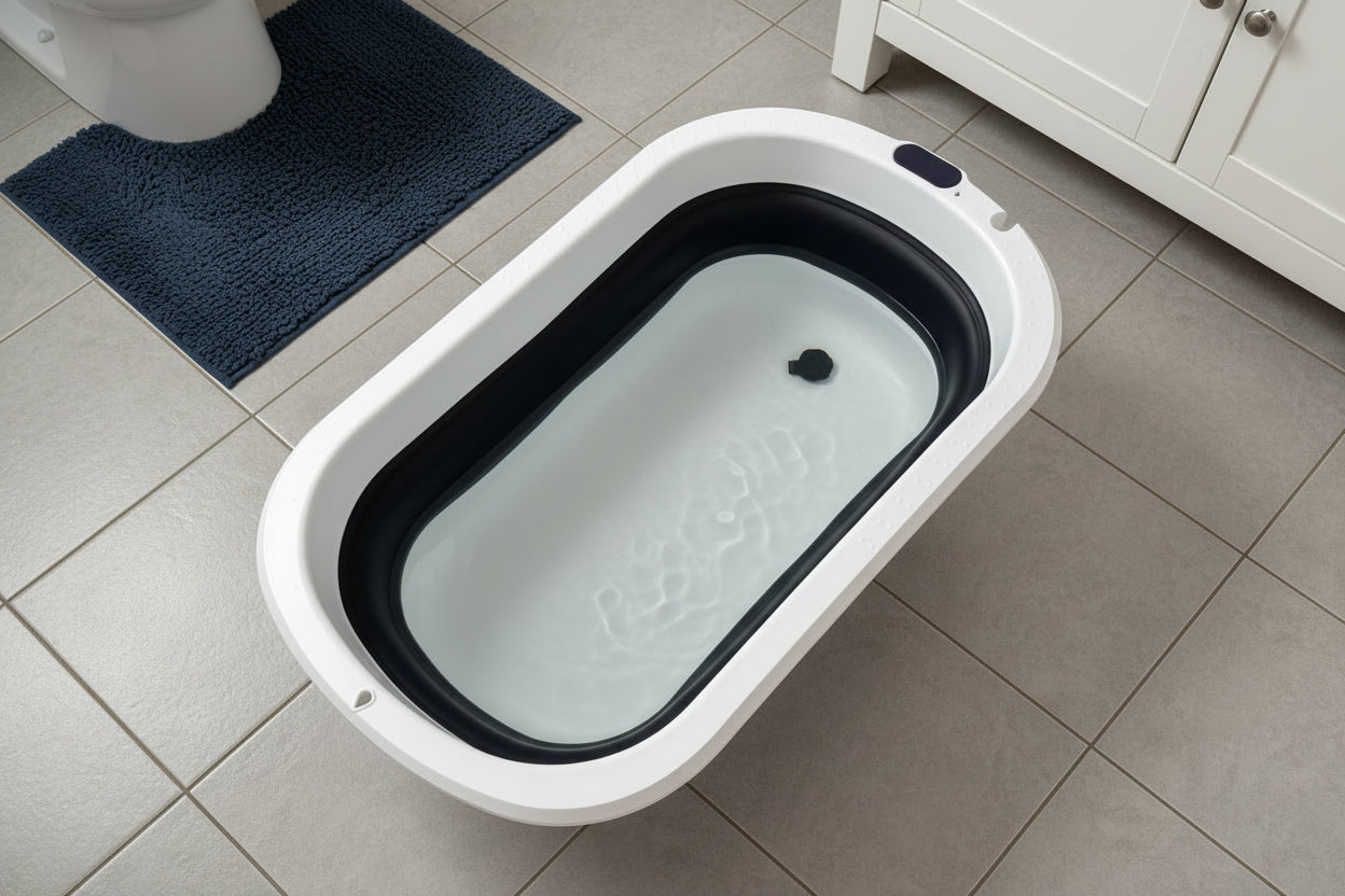 Foldable baby bathtub