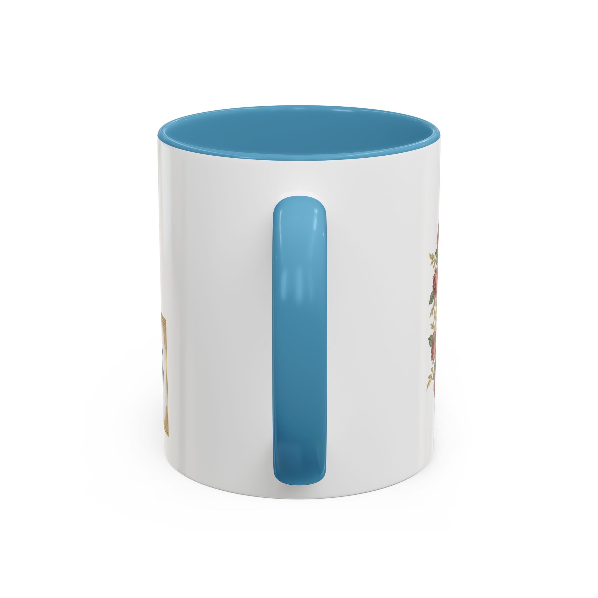 Majota Logo Accent Coffee Mug — Personalized Floral Accent 11/15oz