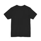 Majeta Script Frame Tee — "No Note, No Worry" White Short Sleeve T-Shirt