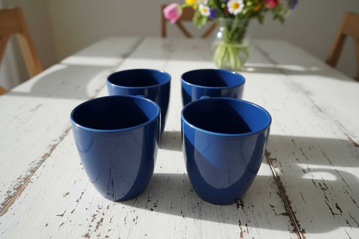 corelle coffee mugs Blue Set Of 4
